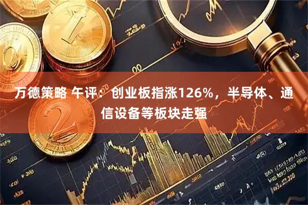 万德策略 午评：创业板指涨126%，半导体、通信设备等板块走强